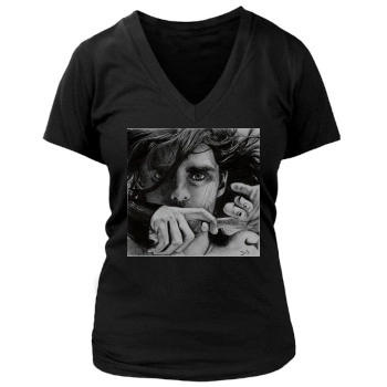 Jared Leto Women's Deep V-Neck TShirt