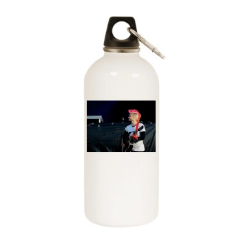 Jared Leto White Water Bottle With Carabiner