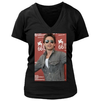 Jared Leto Women's Deep V-Neck TShirt