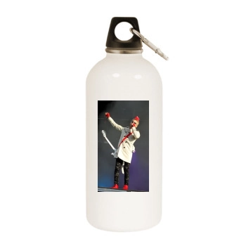 Jared Leto White Water Bottle With Carabiner