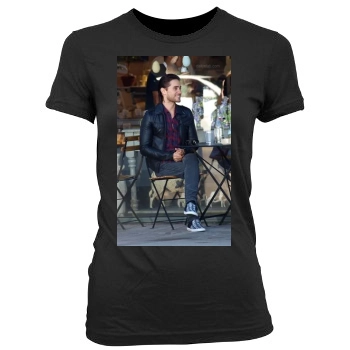 Jared Leto Women's Junior Cut Crewneck T-Shirt