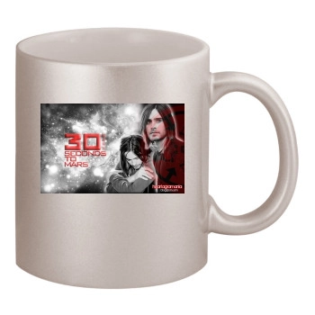 Jared Leto 11oz Metallic Silver Mug