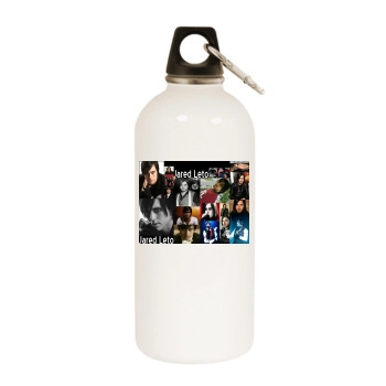 Jared Leto White Water Bottle With Carabiner