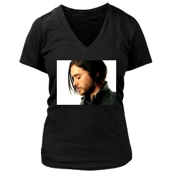 Jared Leto Women's Deep V-Neck TShirt