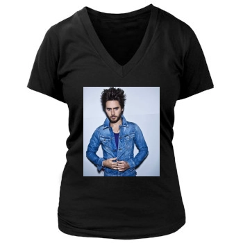 Jared Leto Women's Deep V-Neck TShirt