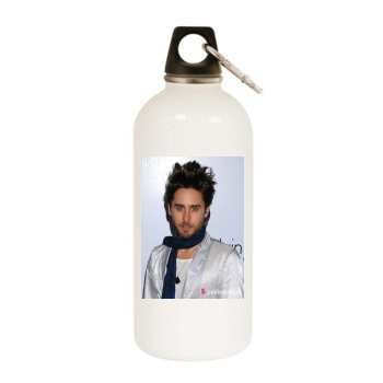 Jared Leto White Water Bottle With Carabiner