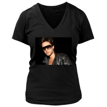 Jared Leto Women's Deep V-Neck TShirt