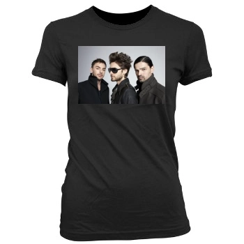 Jared Leto Women's Junior Cut Crewneck T-Shirt