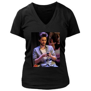 Jared Leto Women's Deep V-Neck TShirt