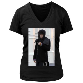 Jared Leto Women's Deep V-Neck TShirt