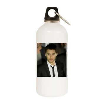 Jared Leto White Water Bottle With Carabiner