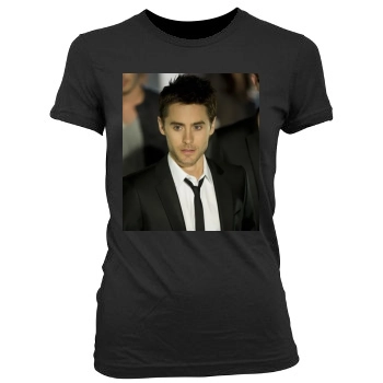 Jared Leto Women's Junior Cut Crewneck T-Shirt