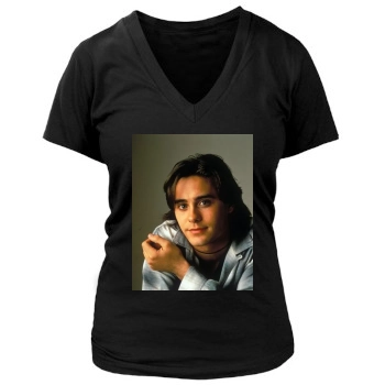 Jared Leto Women's Deep V-Neck TShirt