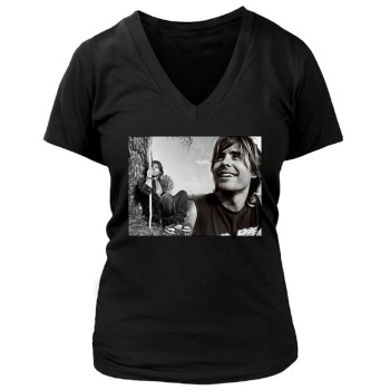 Jared Leto Women's Deep V-Neck TShirt