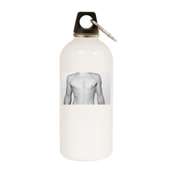 Jared Leto White Water Bottle With Carabiner