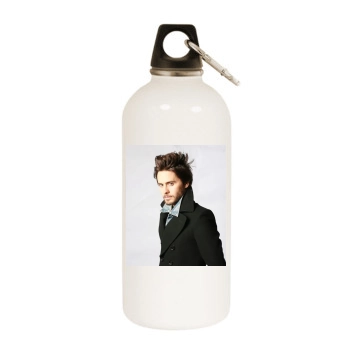 Jared Leto White Water Bottle With Carabiner