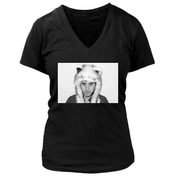 Jared Leto Women's Deep V-Neck TShirt