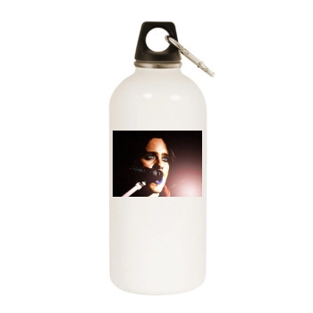 Jared Leto White Water Bottle With Carabiner