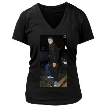 Jared Leto Women's Deep V-Neck TShirt