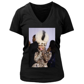 Nicki Minaj Women's Deep V-Neck TShirt