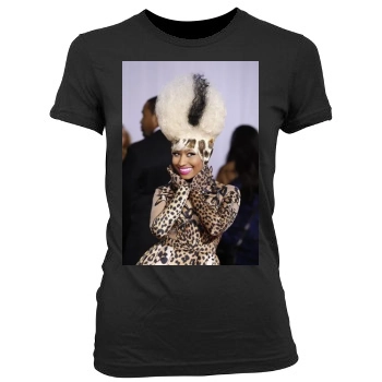 Nicki Minaj Women's Junior Cut Crewneck T-Shirt