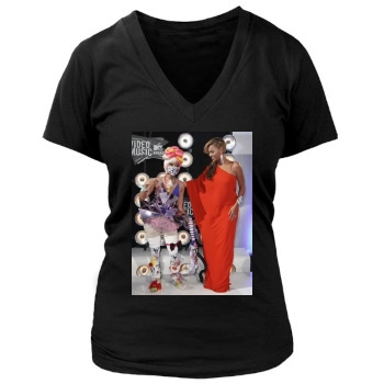 Nicki Minaj Women's Deep V-Neck TShirt