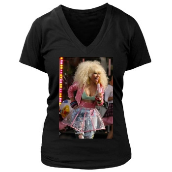 Nicki Minaj Women's Deep V-Neck TShirt