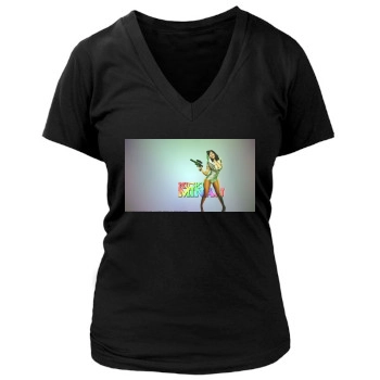 Nicki Minaj Women's Deep V-Neck TShirt