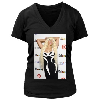 Nicki Minaj Women's Deep V-Neck TShirt