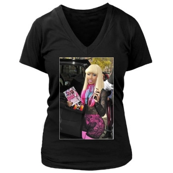 Nicki Minaj Women's Deep V-Neck TShirt