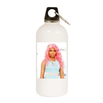 Nicki Minaj White Water Bottle With Carabiner