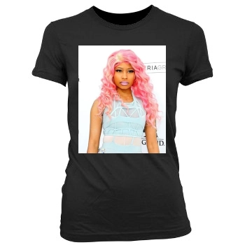 Nicki Minaj Women's Junior Cut Crewneck T-Shirt