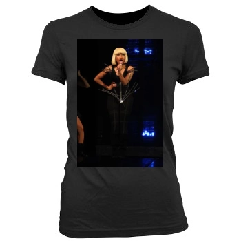 Nicki Minaj Women's Junior Cut Crewneck T-Shirt