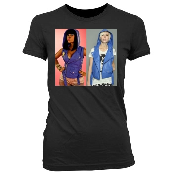 Nicki Minaj Women's Junior Cut Crewneck T-Shirt