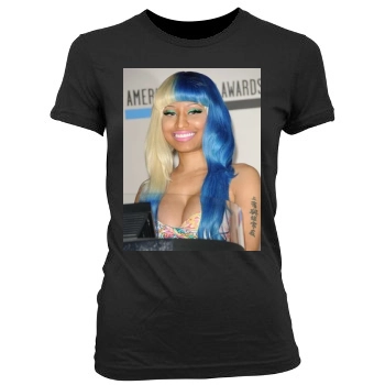 Nicki Minaj Women's Junior Cut Crewneck T-Shirt