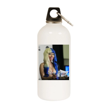 Nicki Minaj White Water Bottle With Carabiner