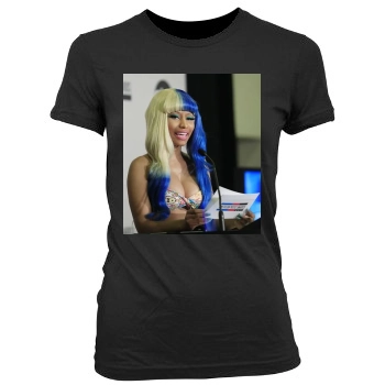 Nicki Minaj Women's Junior Cut Crewneck T-Shirt