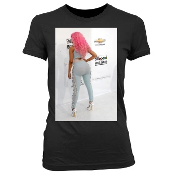 Nicki Minaj Women's Junior Cut Crewneck T-Shirt