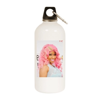 Nicki Minaj White Water Bottle With Carabiner