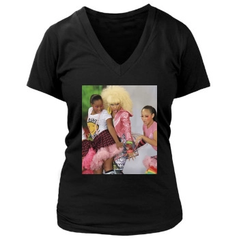 Nicki Minaj Women's Deep V-Neck TShirt