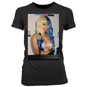 Nicki Minaj Women's Junior Cut Crewneck T-Shirt