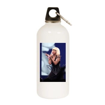 Nicki Minaj White Water Bottle With Carabiner