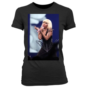 Nicki Minaj Women's Junior Cut Crewneck T-Shirt