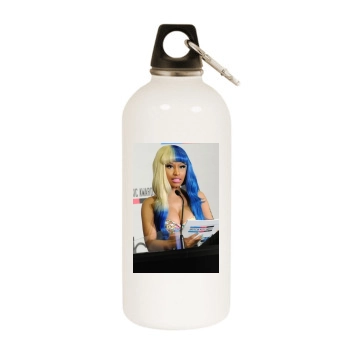 Nicki Minaj White Water Bottle With Carabiner