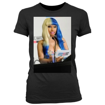 Nicki Minaj Women's Junior Cut Crewneck T-Shirt