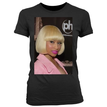 Nicki Minaj Women's Junior Cut Crewneck T-Shirt