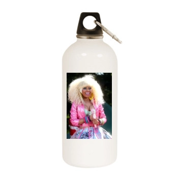 Nicki Minaj White Water Bottle With Carabiner