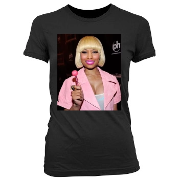 Nicki Minaj Women's Junior Cut Crewneck T-Shirt