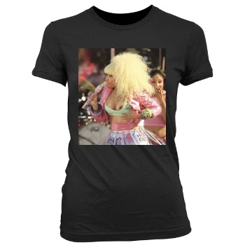 Nicki Minaj Women's Junior Cut Crewneck T-Shirt