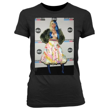 Nicki Minaj Women's Junior Cut Crewneck T-Shirt